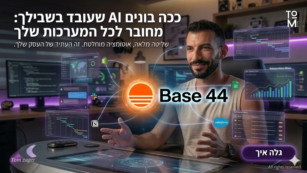 Superagent Base44: ככה בניתי סוכן AI לעסק שלי תוך פחות מ - 10 דקות